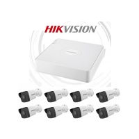 Hikvision IP 8 kamerás szett POE rögzítővel